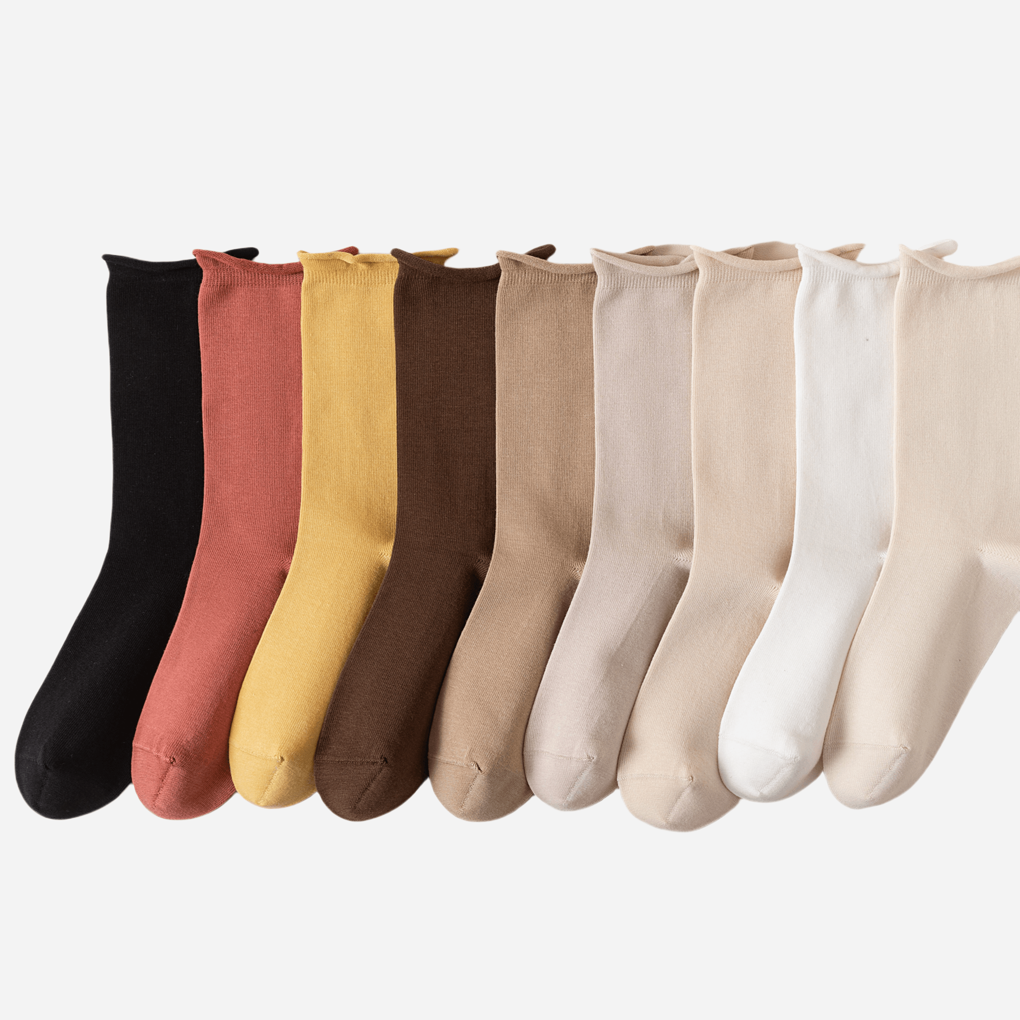 Women's The Soft Roll Comfort Crew-5 Pack - Weavasocks