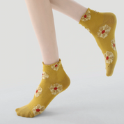 Artistic Color-Block Ankle Socks 3-Pack