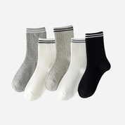 Kid's Retro Stripe Athletic Socks - 5 Pairs - Weavasocks