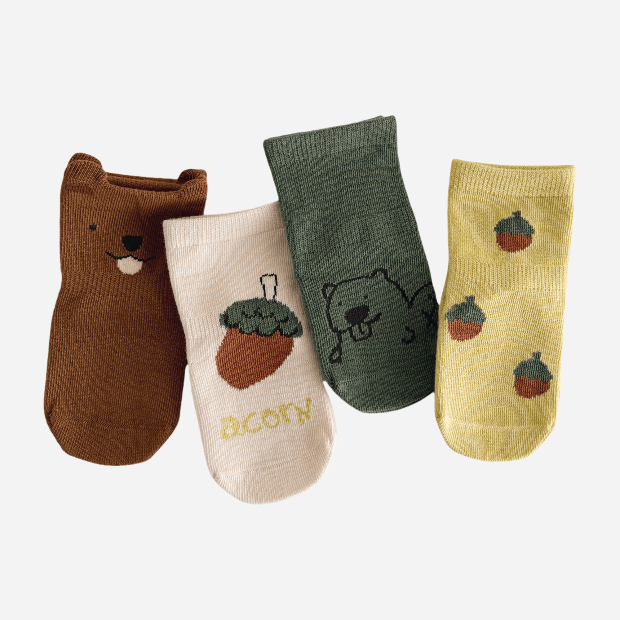 Babies Little Critter Grip Socks-4 Pack - Weavasocks