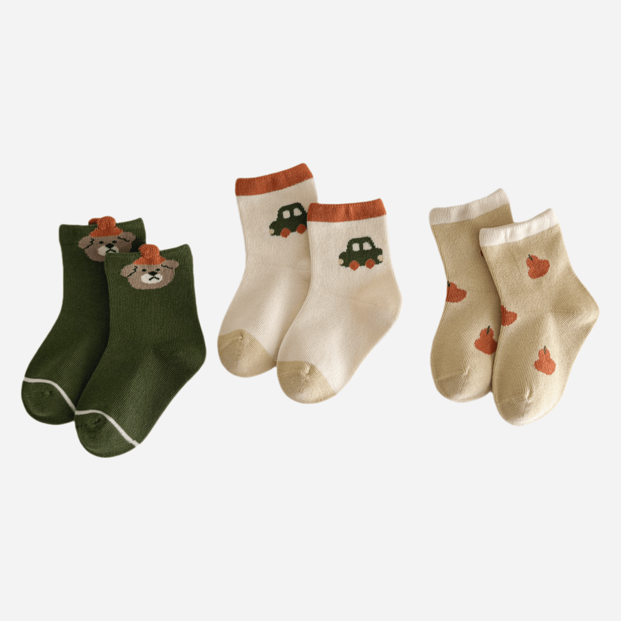 Babies Apple Orchard Socks-3 Pack - Weavasocks