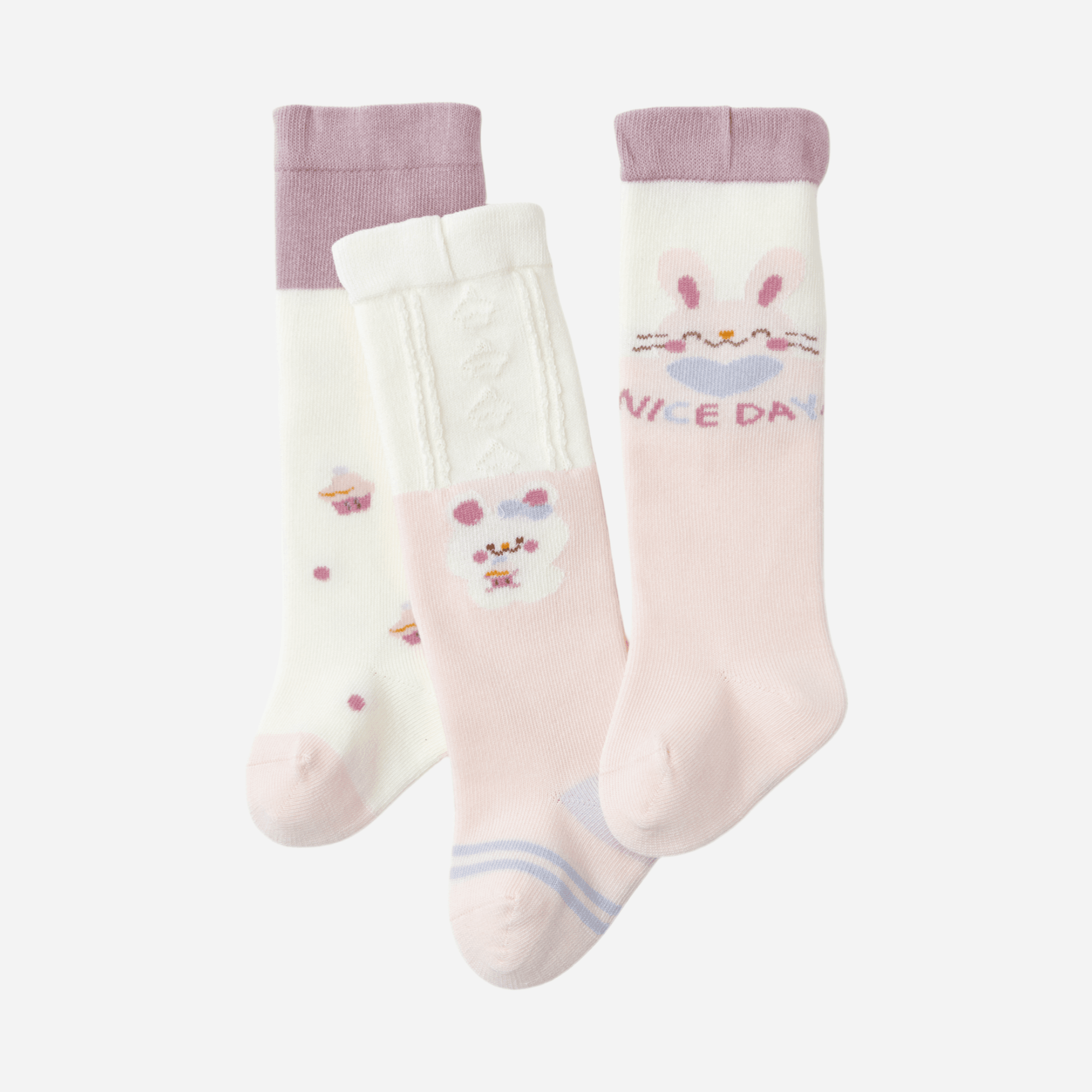 Babies The Nice Day Knee-Highs-3 pack - Weavasocks