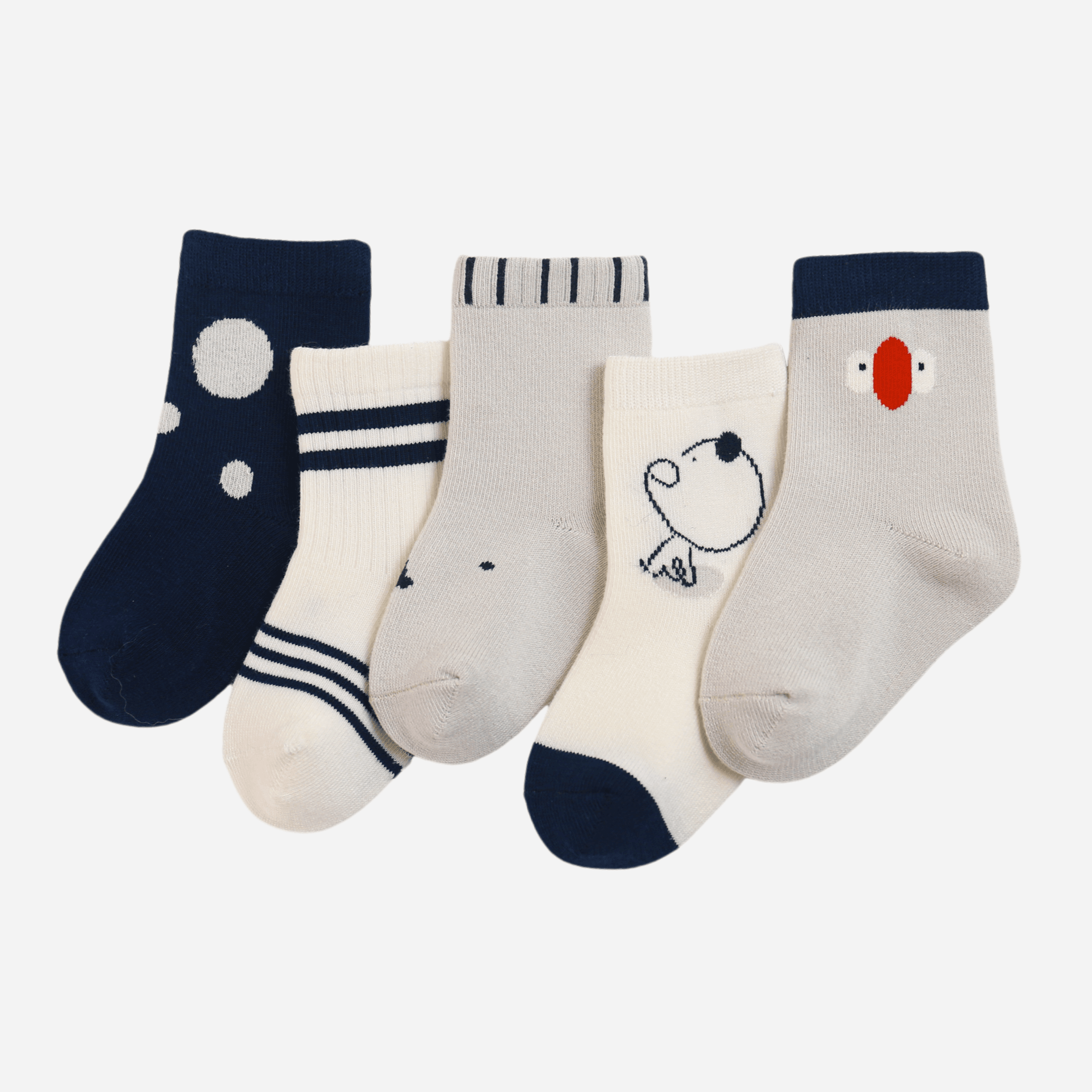 Babies' Combed Cotton Socks -5 Pack - Weavasocks