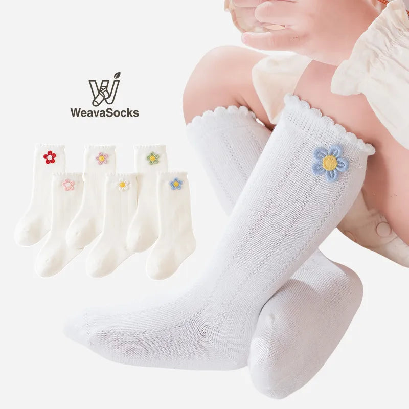 Babies The Daisy Chain Knee-Highs-3 Pairs
