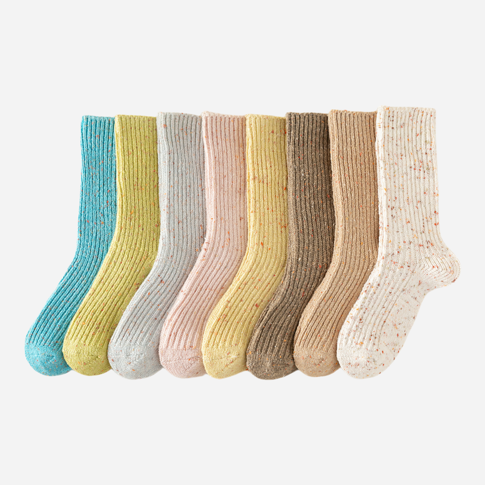Women's Cozy Flecked Ribbed Socks - 4 Pairs