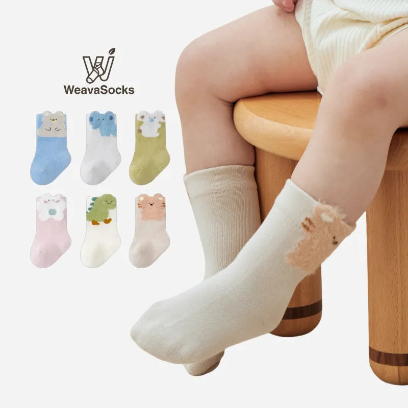 Babies Petting Zoo Socks-3 Pairs