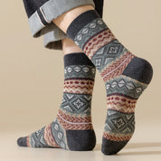 Men's Vintage Fair Isle Crew Socks