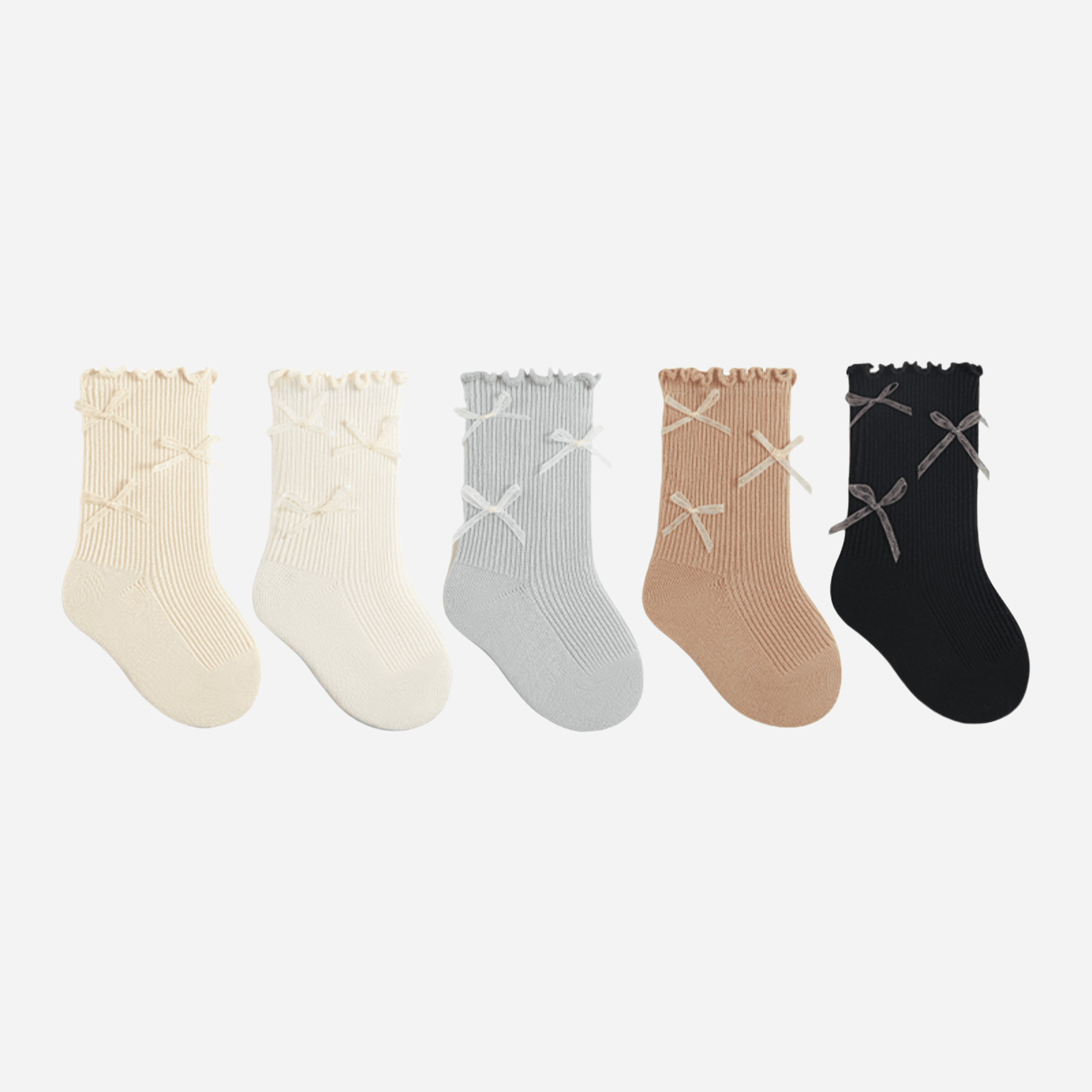 Babies Ballerina Bow Socks-4 Pack - Weavasocks