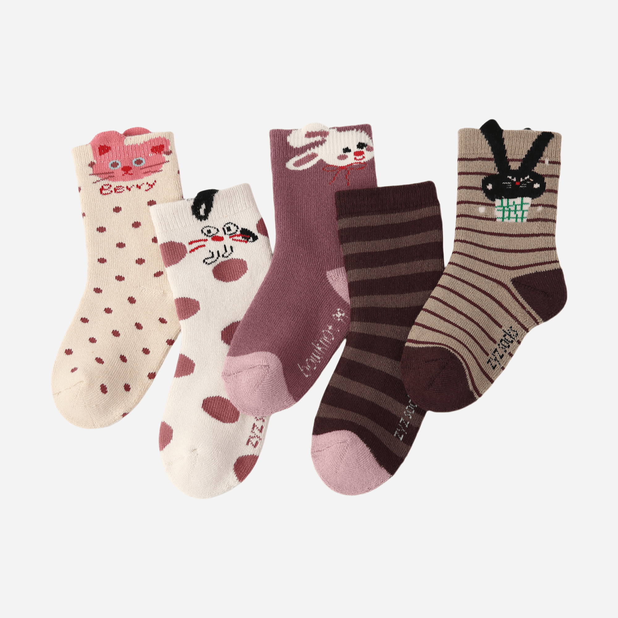 Kid's The Curious Characters Socks-5 pack - Weavasocks