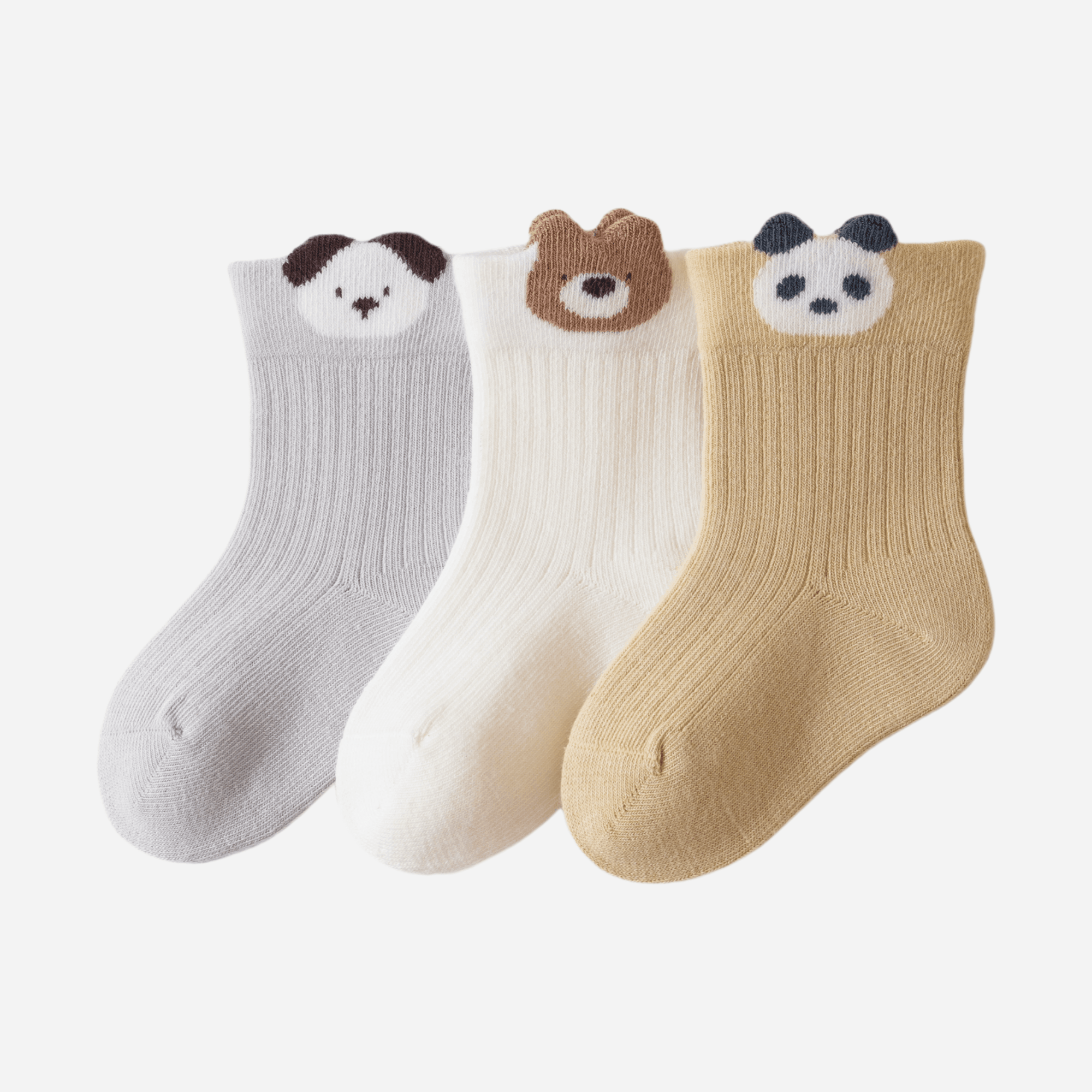 Babies Animal Cuffed Socks-3 pack - Weavasocks