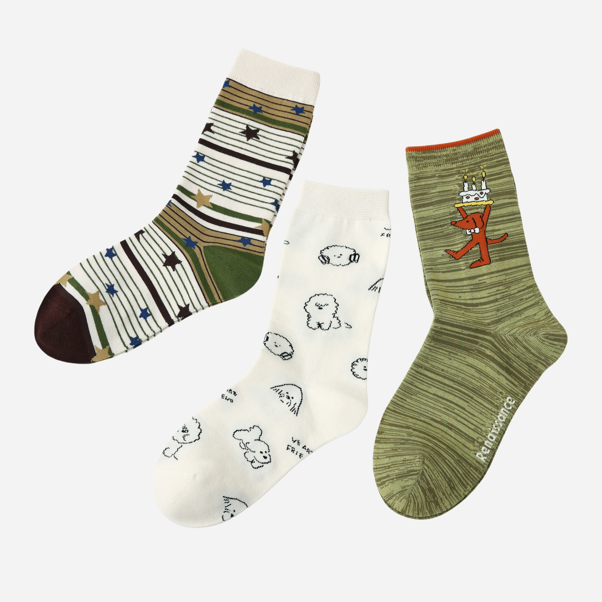Women's Frosted Sage Pup-3 Pack