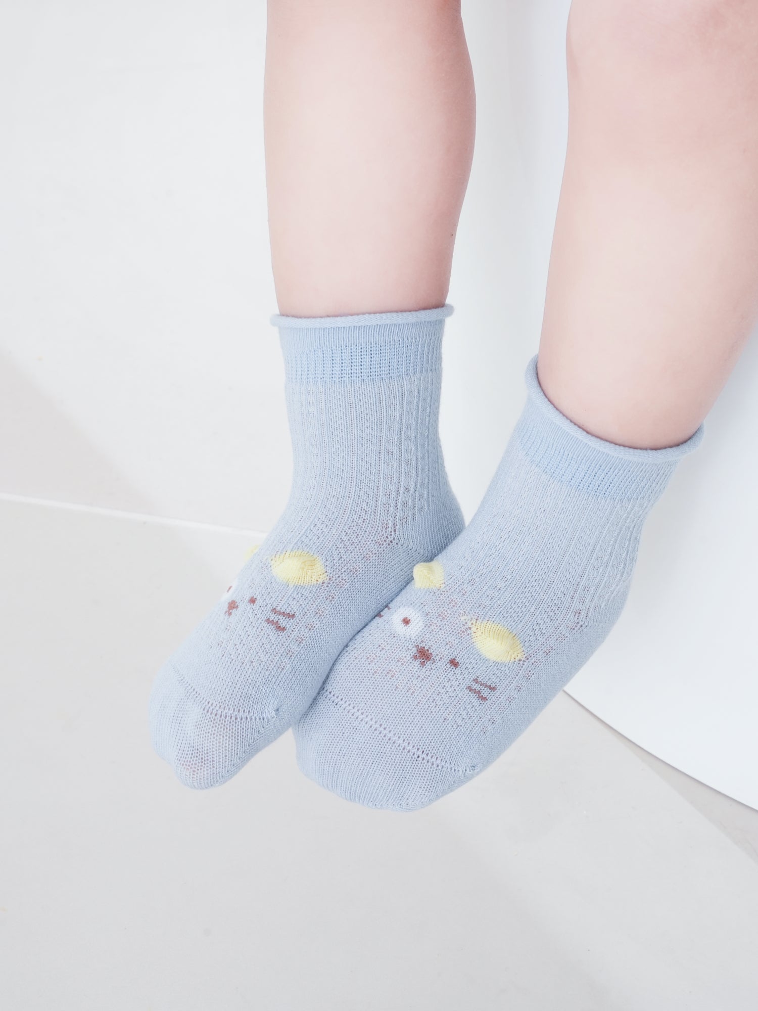 Babies' Ankle Socks with Perky 3D Ears-1 Pack