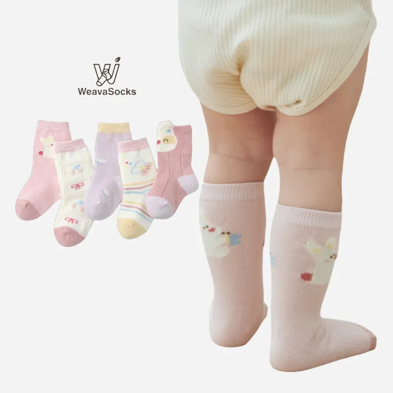 Babies The Spring Blossom Socks-5 Pairs