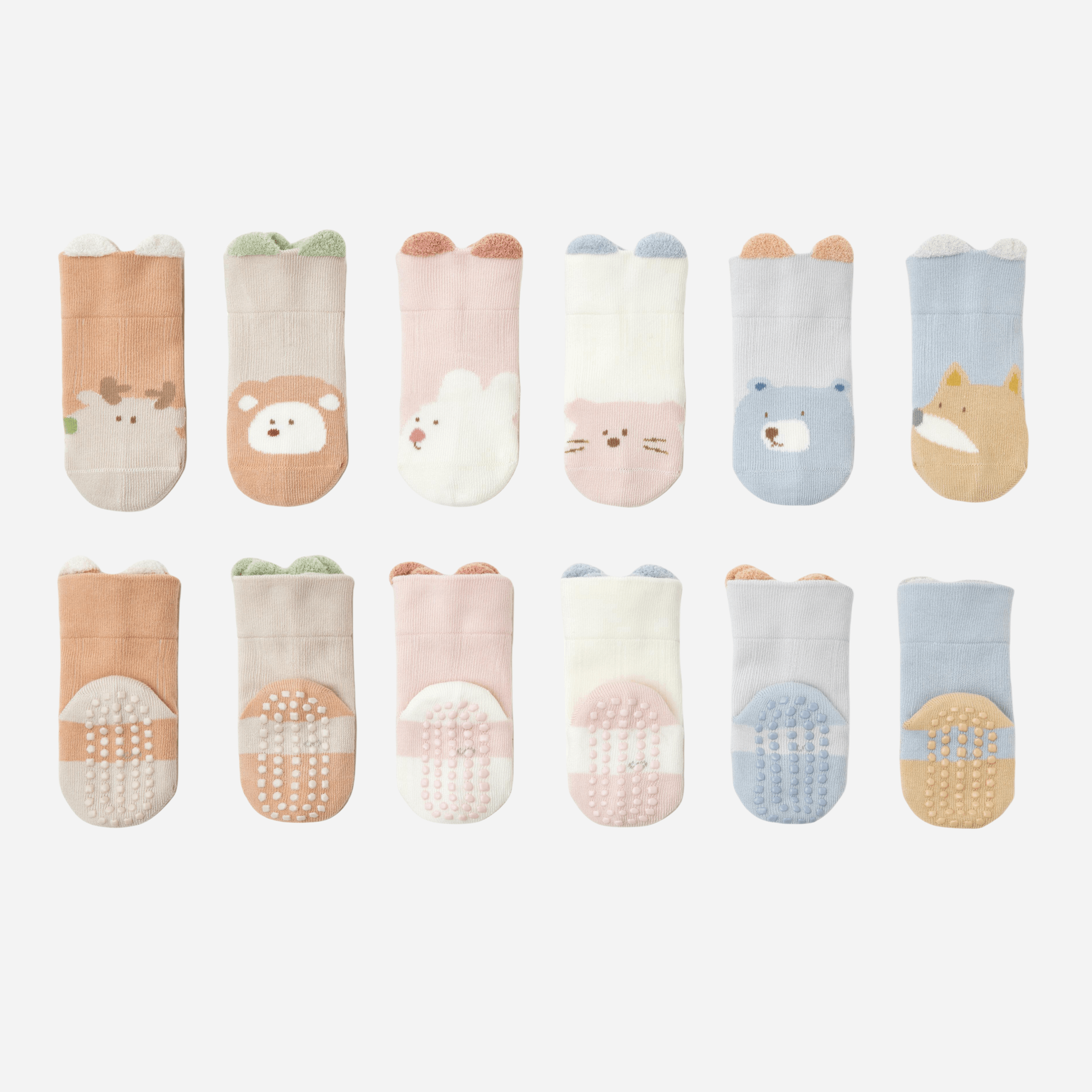 Babies' Non-Slip Socks for New Walkers-3 Pack - Weavasocks