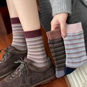 Colorblock Striped Socks