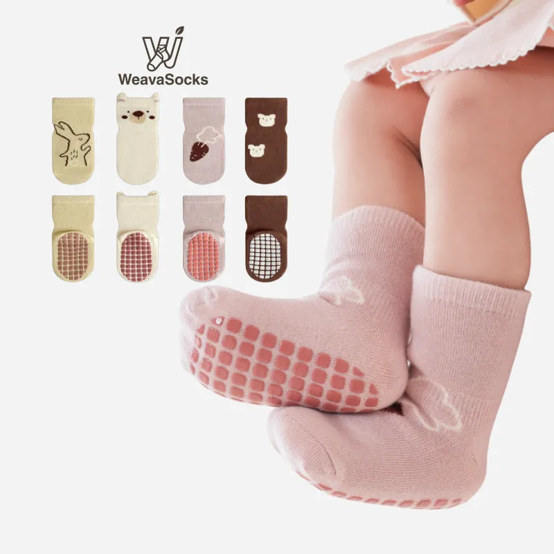 Babies Little Dreamers Grip Socks-4 Pairs