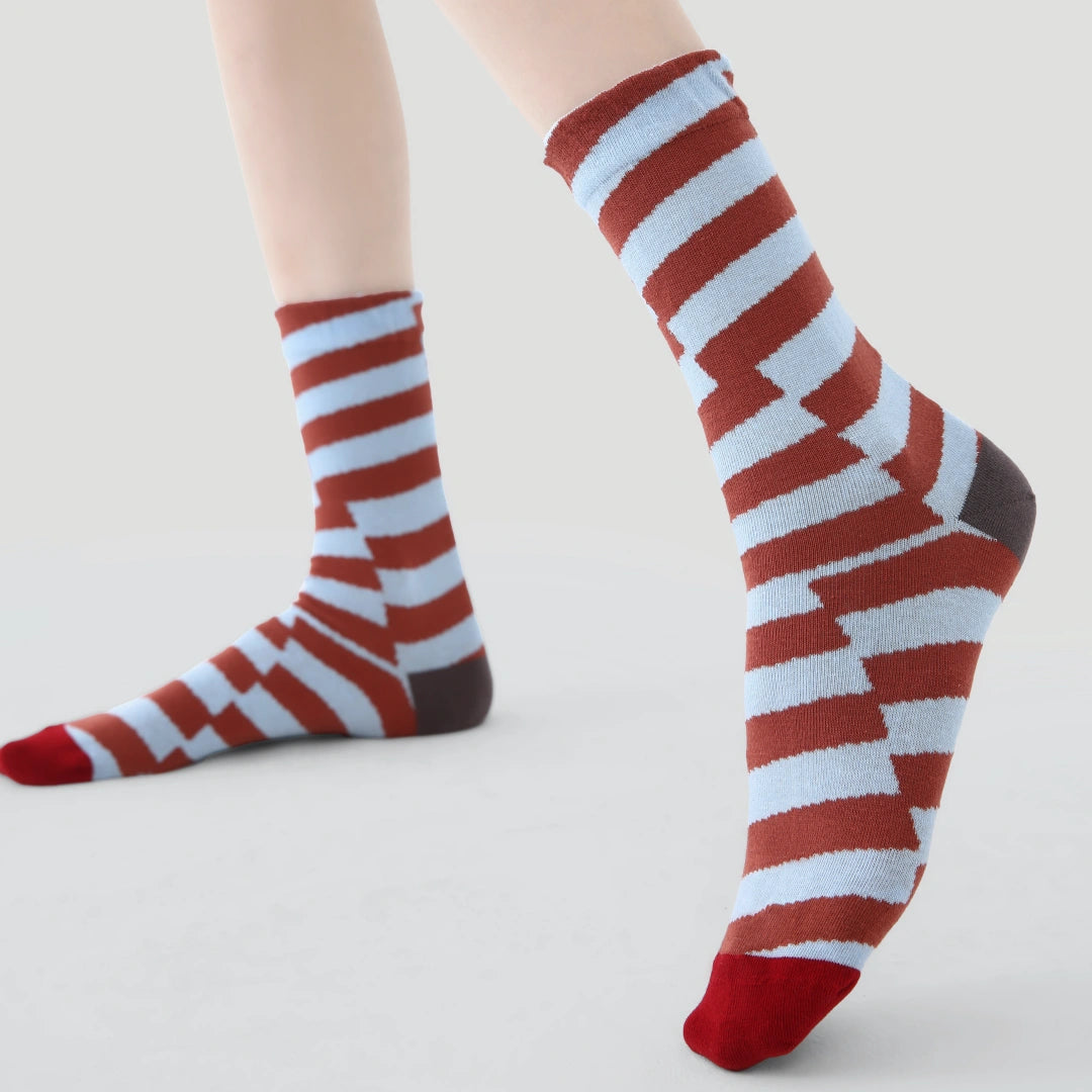 Women's Dopamine Color-Block Crew Socks (3-Pack) - sock set showing secure grip comfort