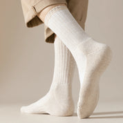 Men's 92% Premium Cotton Terry Cushion Sport Socks - product photo showing cushioned comfort