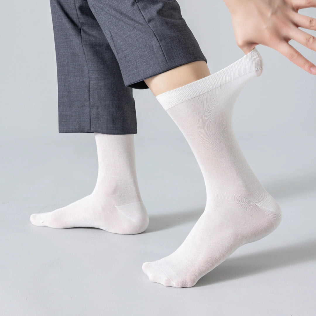 Men's Luxury 6A Silk Dress Crew Socks