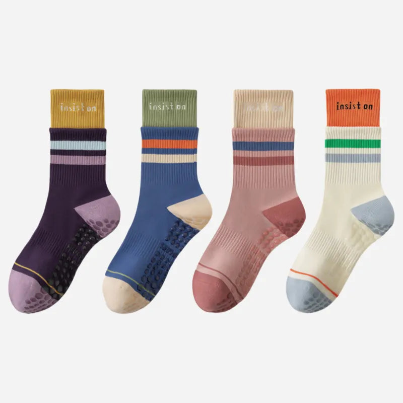 Retro Grip Socks