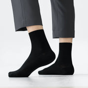 Men's 99% Supima® Cotton Ultra-Soft Mesh Crew Socks - product photo showing breathable mesh comfort
