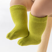 Baby’s Vibrant Candy Rolled Cuff Socks 4-Pack