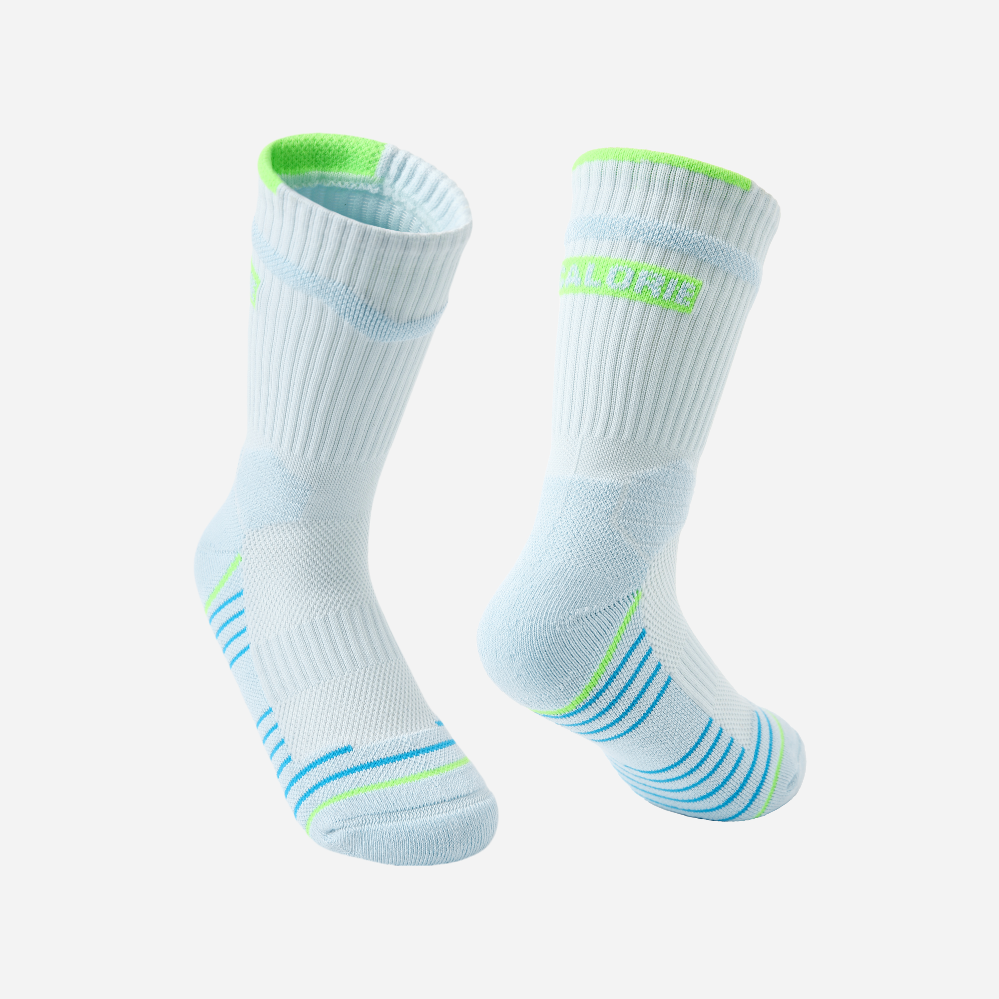 Women's Performance Athletic Crew Socks-Light Blue-1 Pack