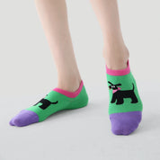 Women's Fun & Whimsical Summer Pattern No-Show Socks (5-Pack)