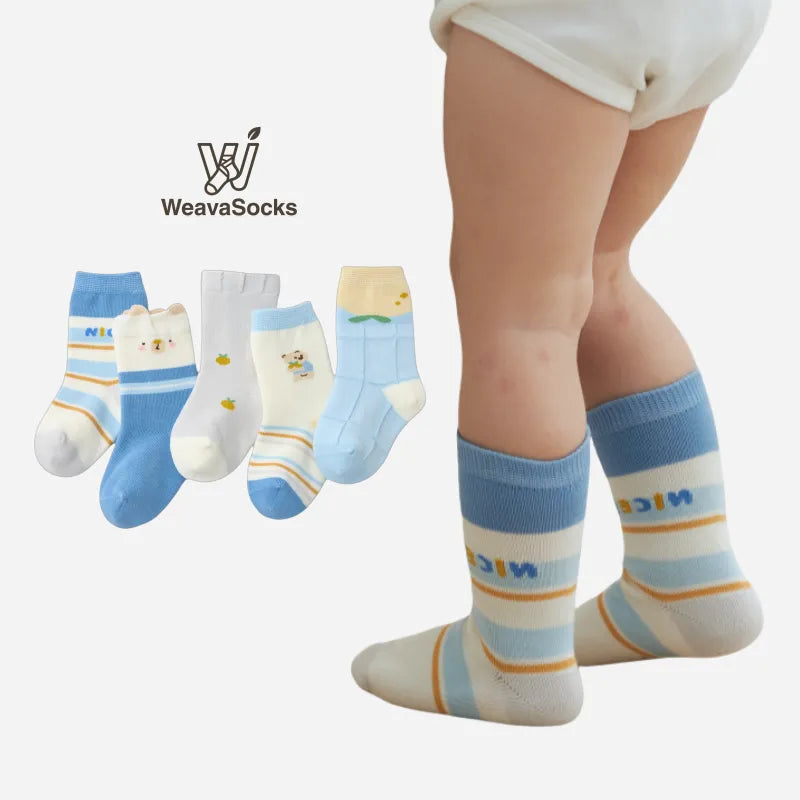 Babies The Good Vibes Socks-5 Pairs
