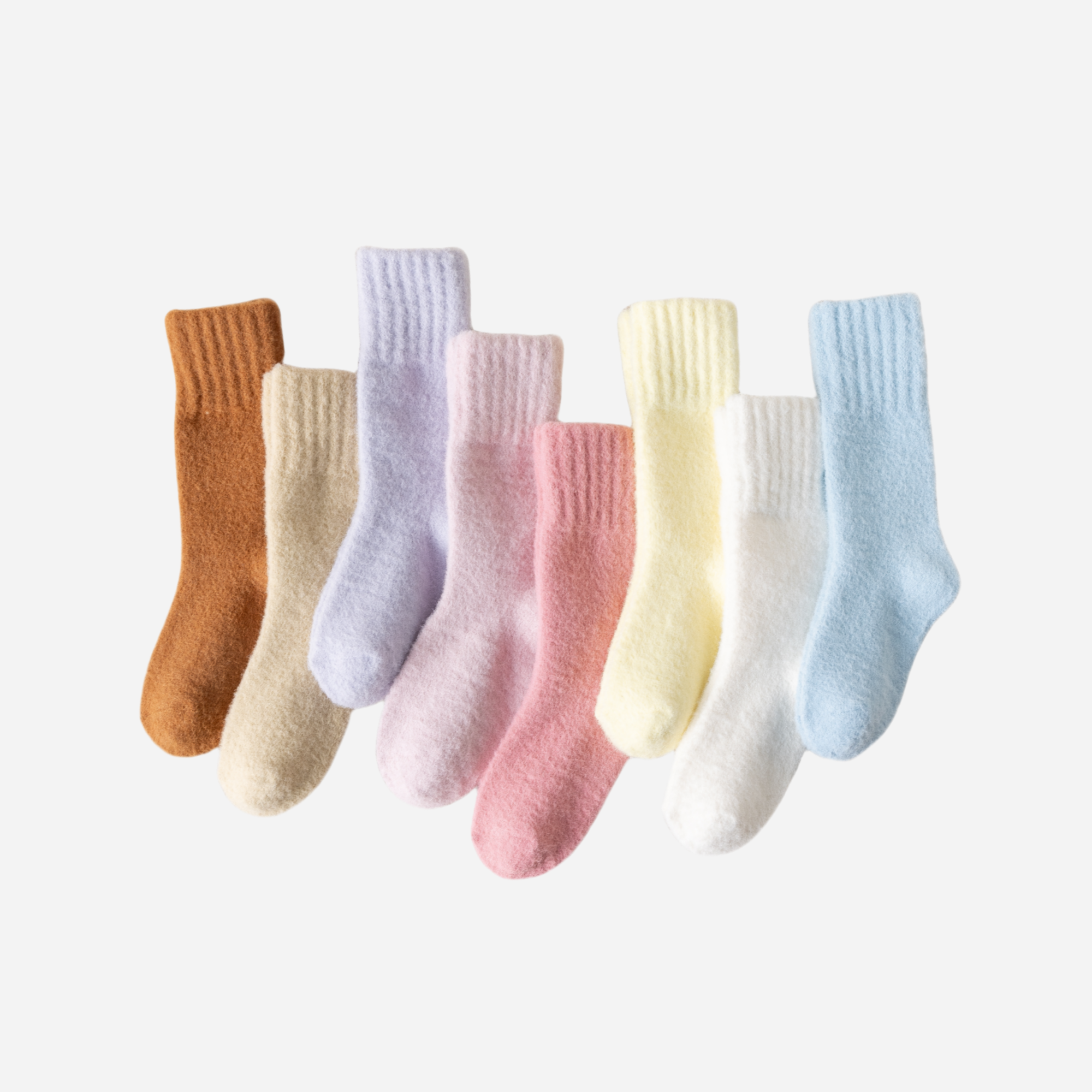 Kid's Ultra Soft Fuzzy Crew Socks - 3 Pairs
