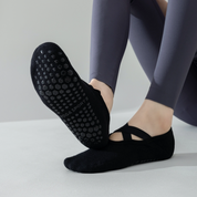 92% Cotton Cushioned Anti-Slip Yoga Socks