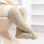 Baby & Toddler 3D Plush Flower & Gingham Knee-High - product photo showing secure grip comfort