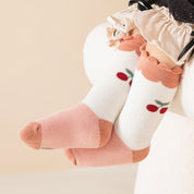Baby’s Sweet Cherry Winter Thick Terry Socks 3-Pack