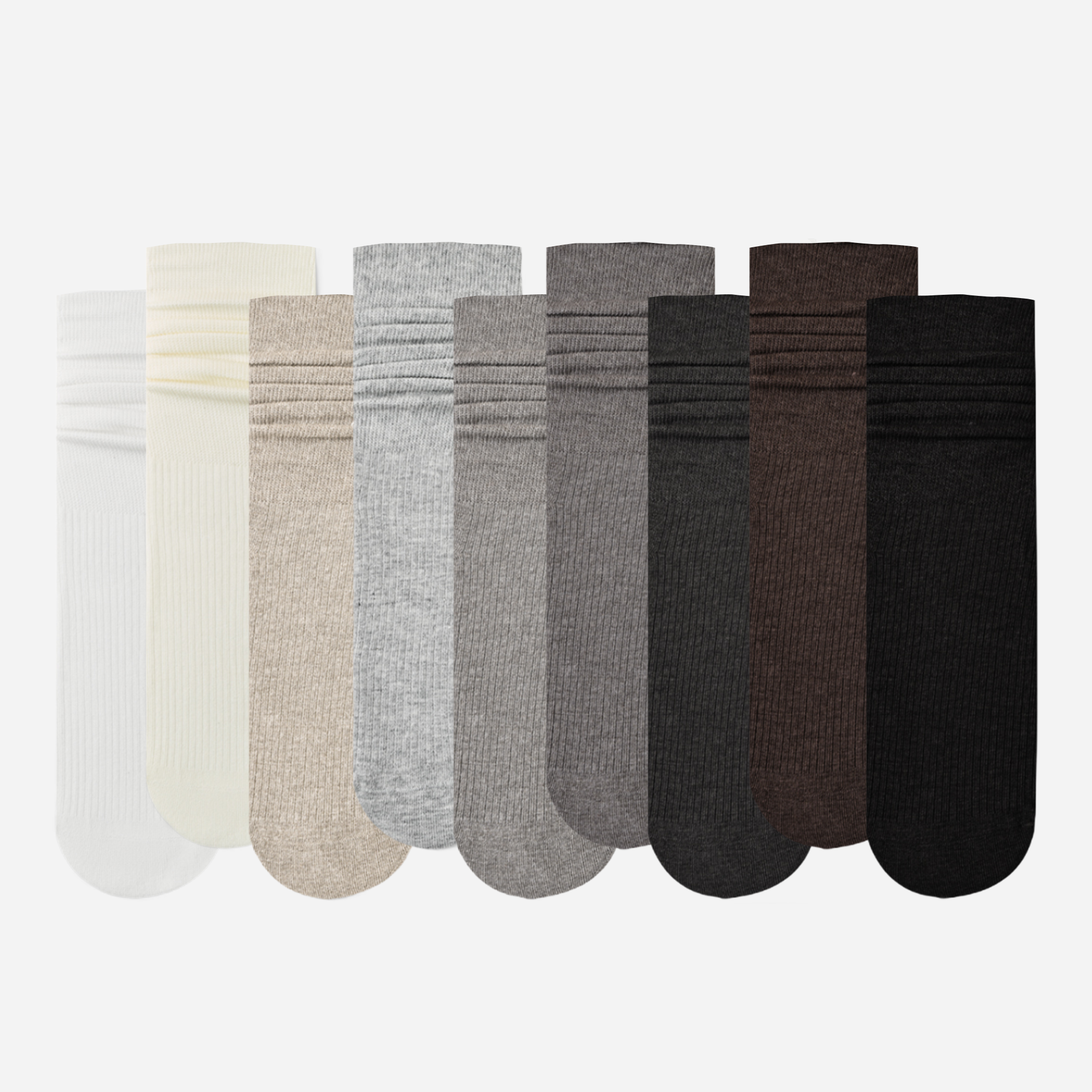 Women's Classic Ribbed Slouch Crew Socks - Single Pair