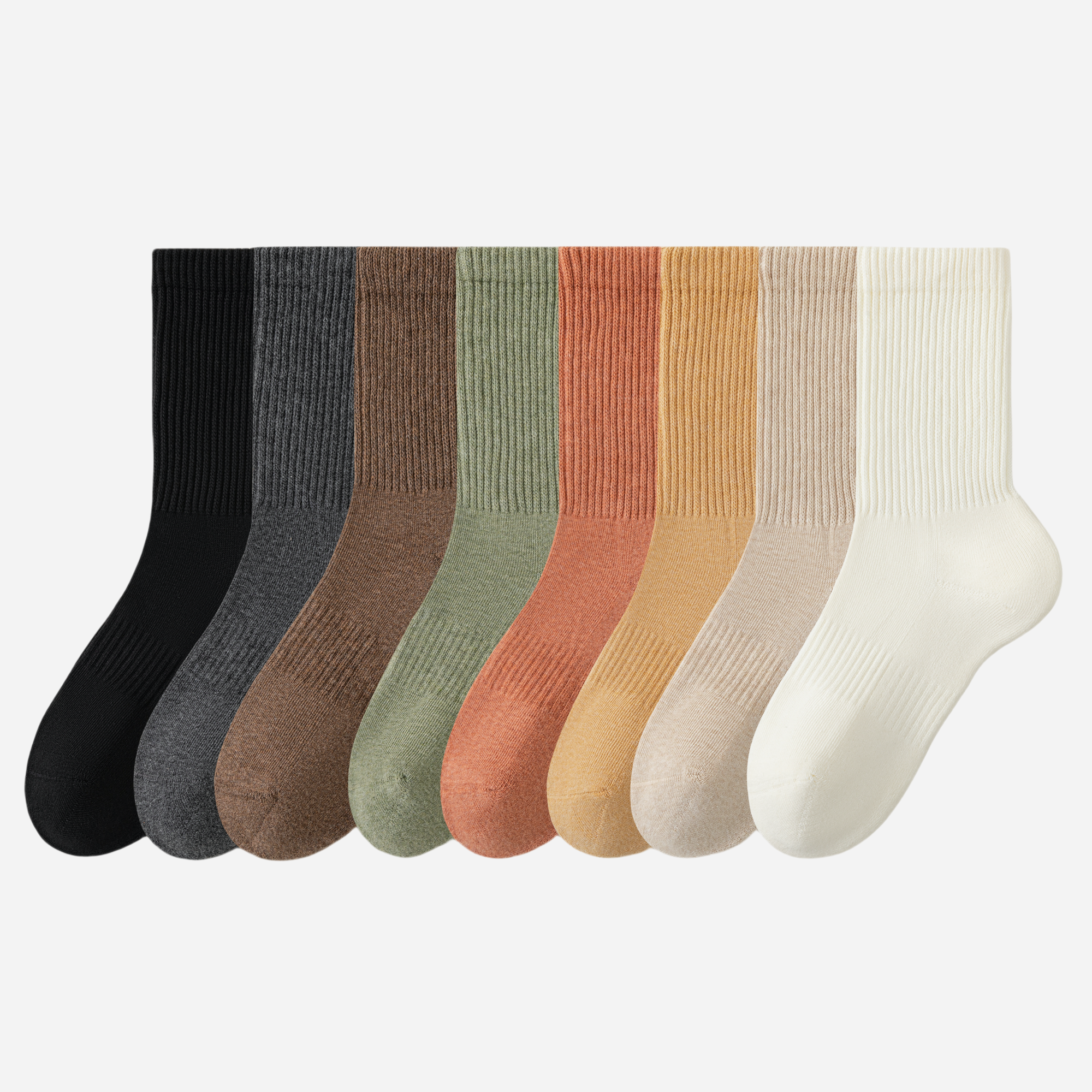 Women's Plush Terry Crew Socks-5 Pack