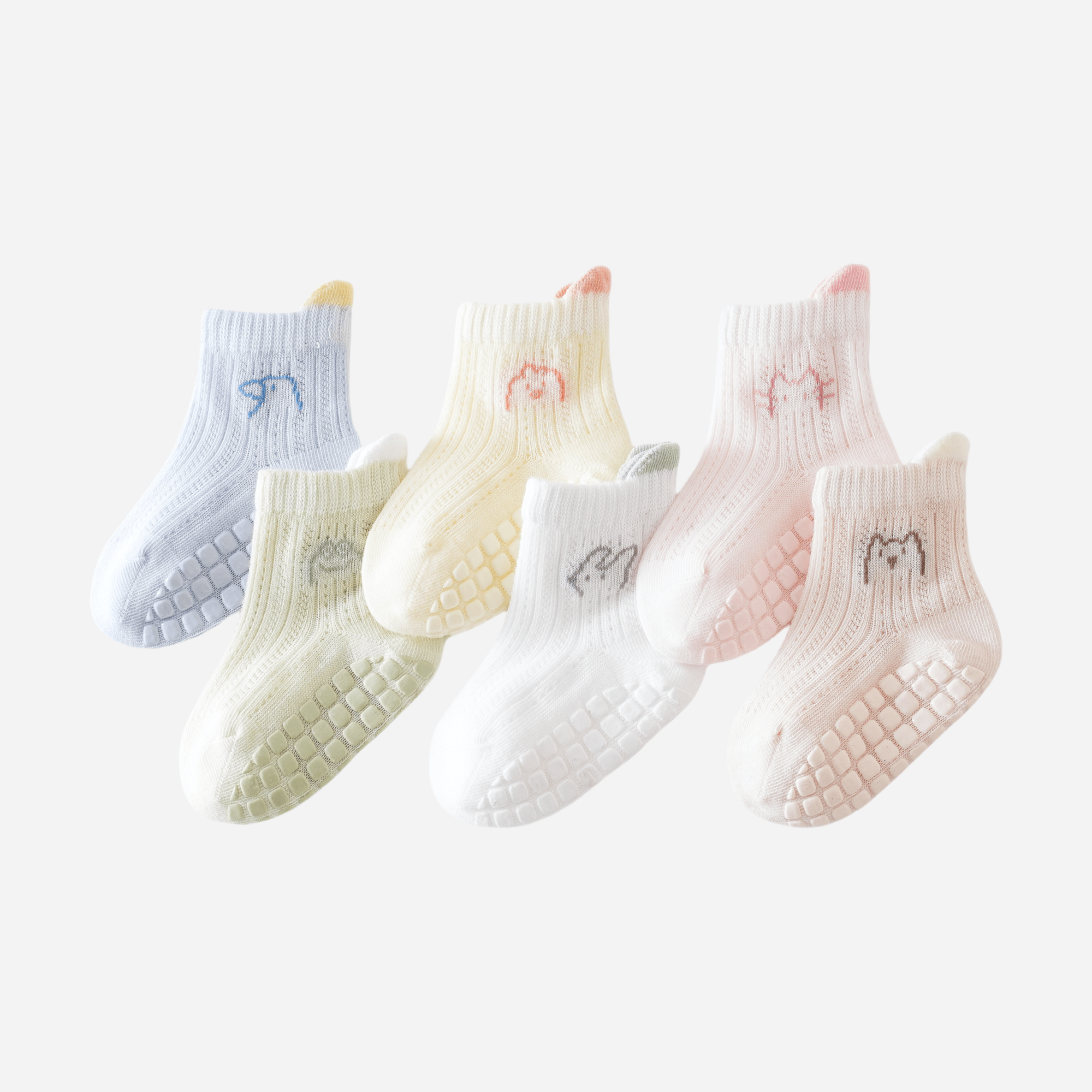 Babies Steady Grid Grip Socks-4 Pack - Weavasocks