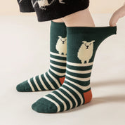 Baby’s Cozy Winter Terry Crew Socks Bear & Forest 3-Pack