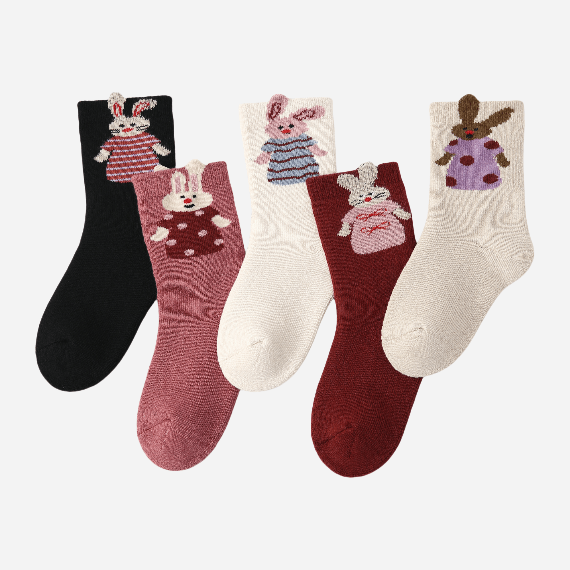 Kid's The Bunny's Wardrobe Socks-5 pack - Weavasocks