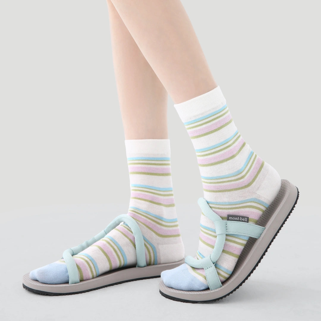 Women's Lurex Shimmer Mesh Crew Socks (3-Pack) - sock set showing breathable mesh comfort