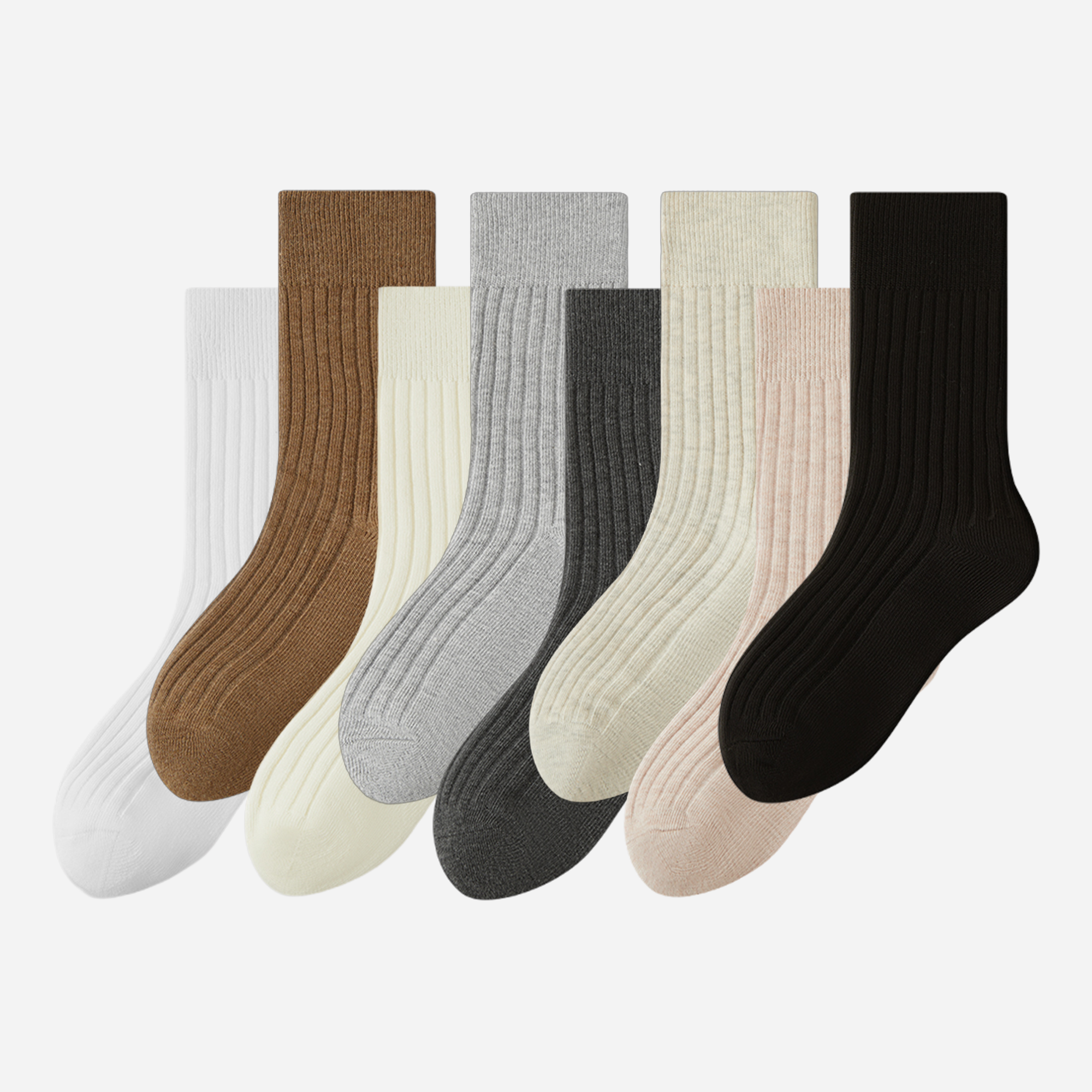 Women's Pure Cotton Everyday Crew Socks - Single Pair