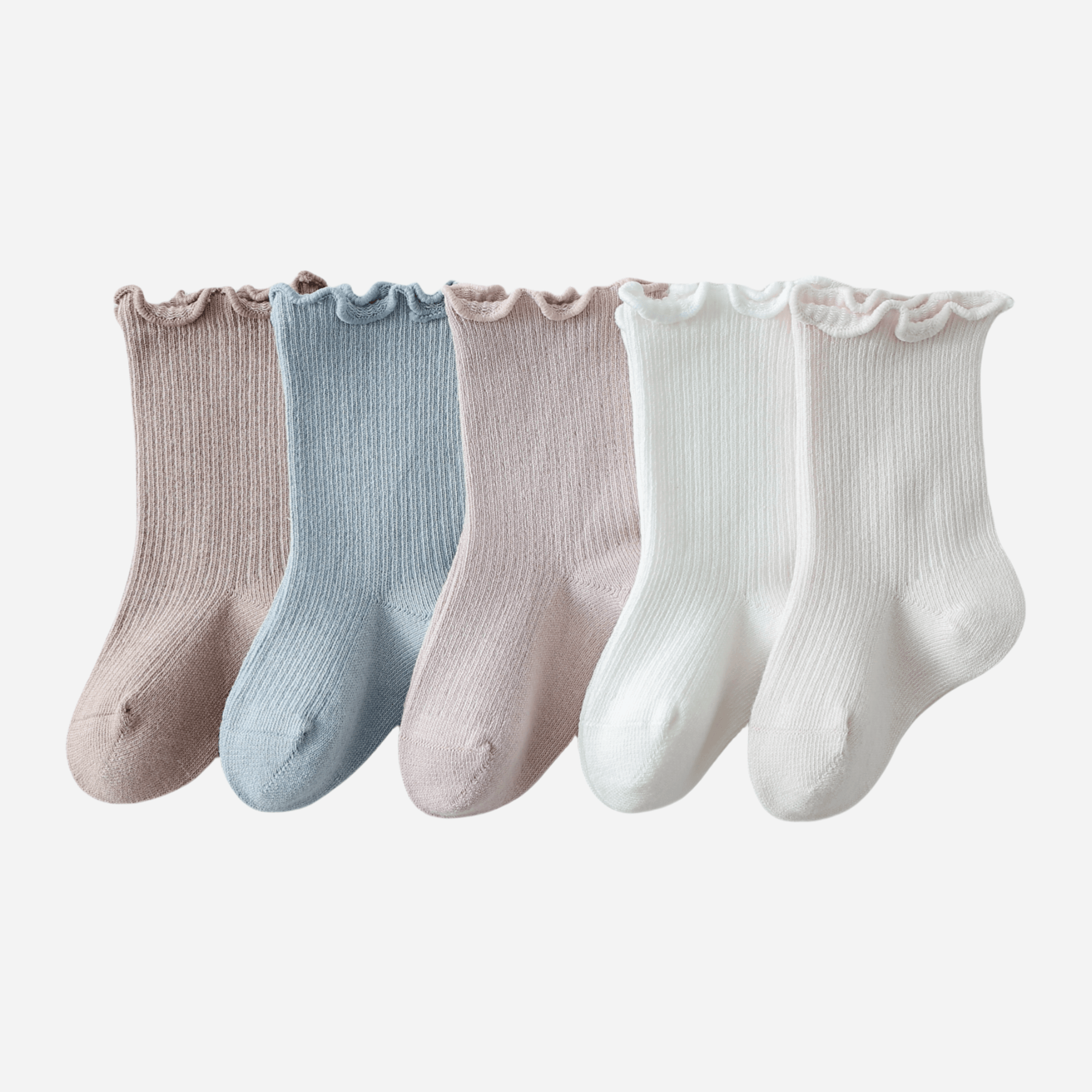 Babies The Ruffle Cuff Basics-3 pack - Weavasocks