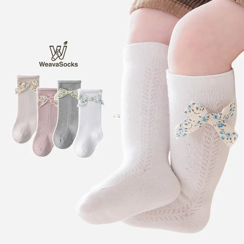 Babies The Floral Bow Knee-Highs-3 Pairs