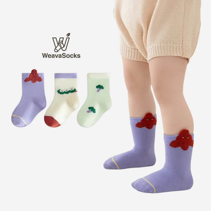 Babies Octopus'S Garden Socks-3 Pairs
