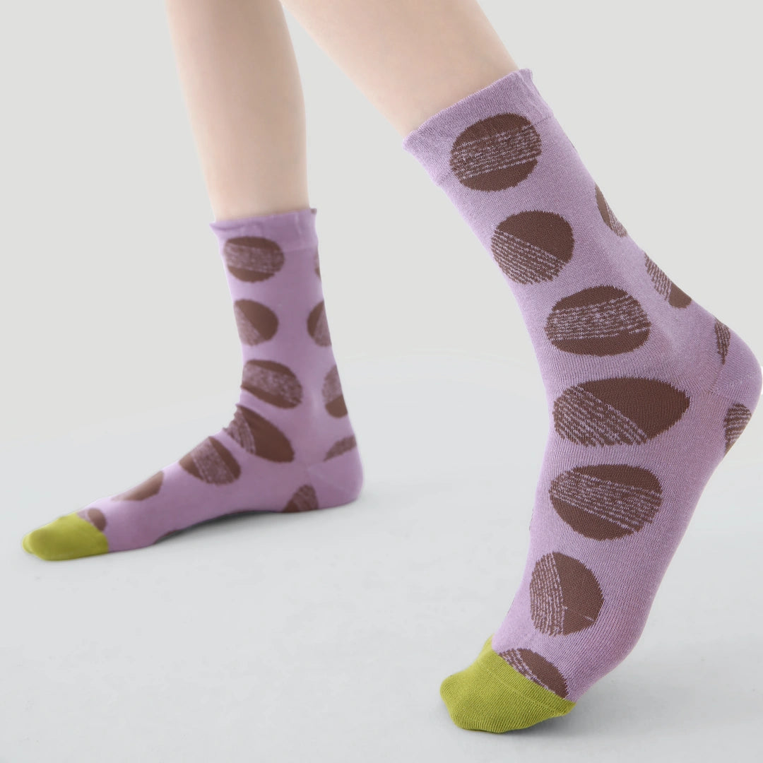 Women's Geometric Mesh Crew Socks (3-Pack) - sock set showing breathable mesh comfort