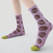 Women's Geometric Mesh Crew Socks (3-Pack) - sock set showing breathable mesh comfort