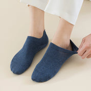 Men's 92% Cotton Heather Invisible Socks