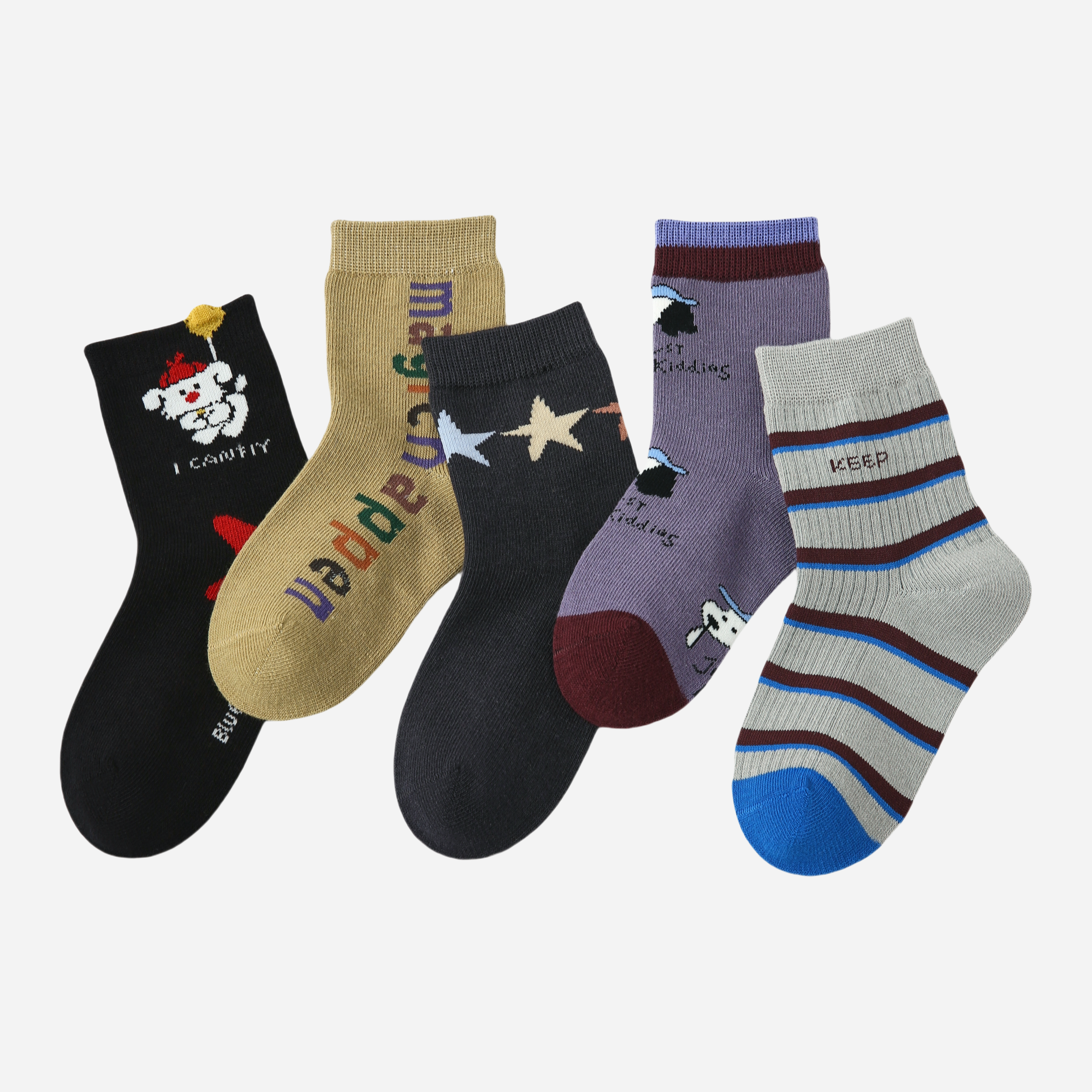 Kids' Graphic Star Doodles-5 Pack