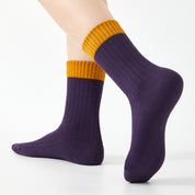 Kid‘s Retro Color-Block 97.1% Cotton Crew 5-Pack