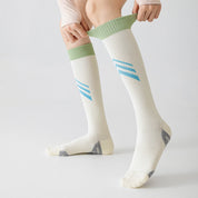 Women's Knee-High High-Compression Cycling Socks