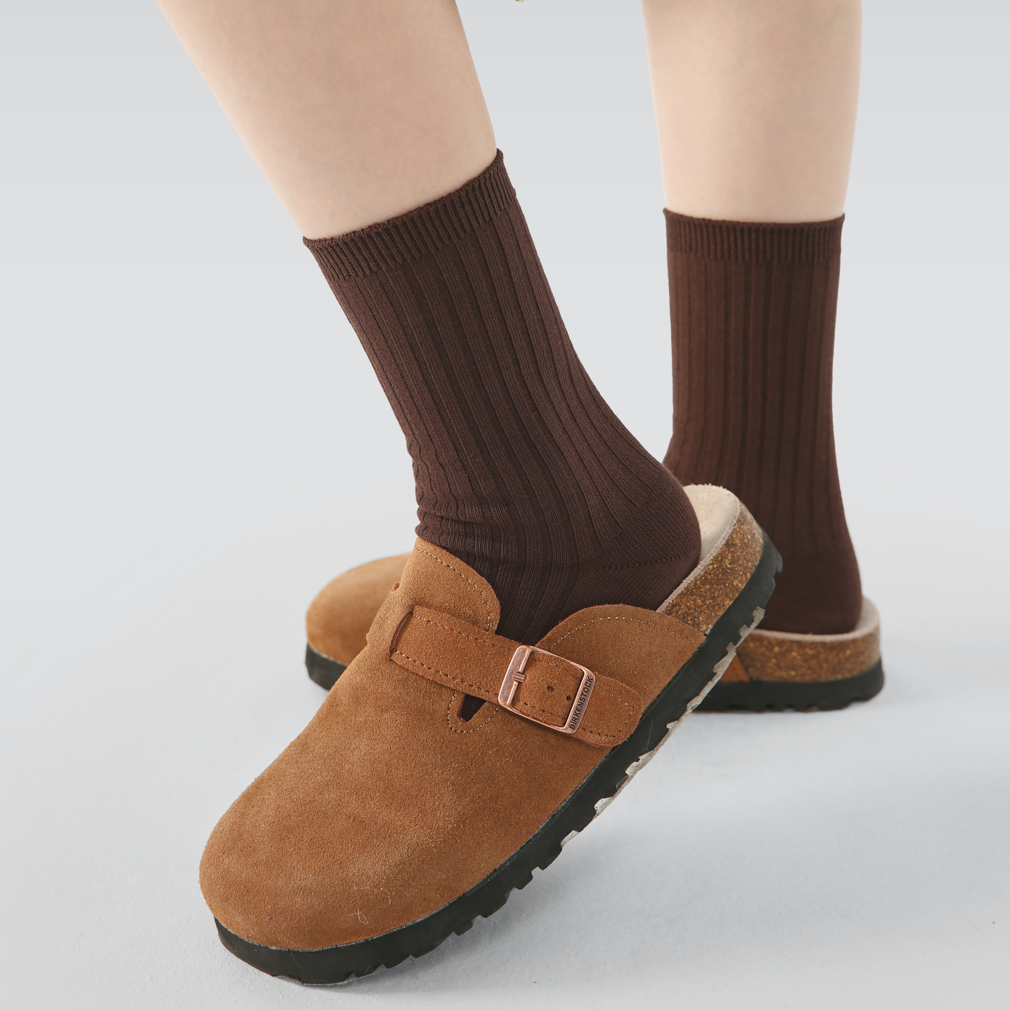 Kid's Classic Solid Color Ribbed Socks  C - 5 Pairs